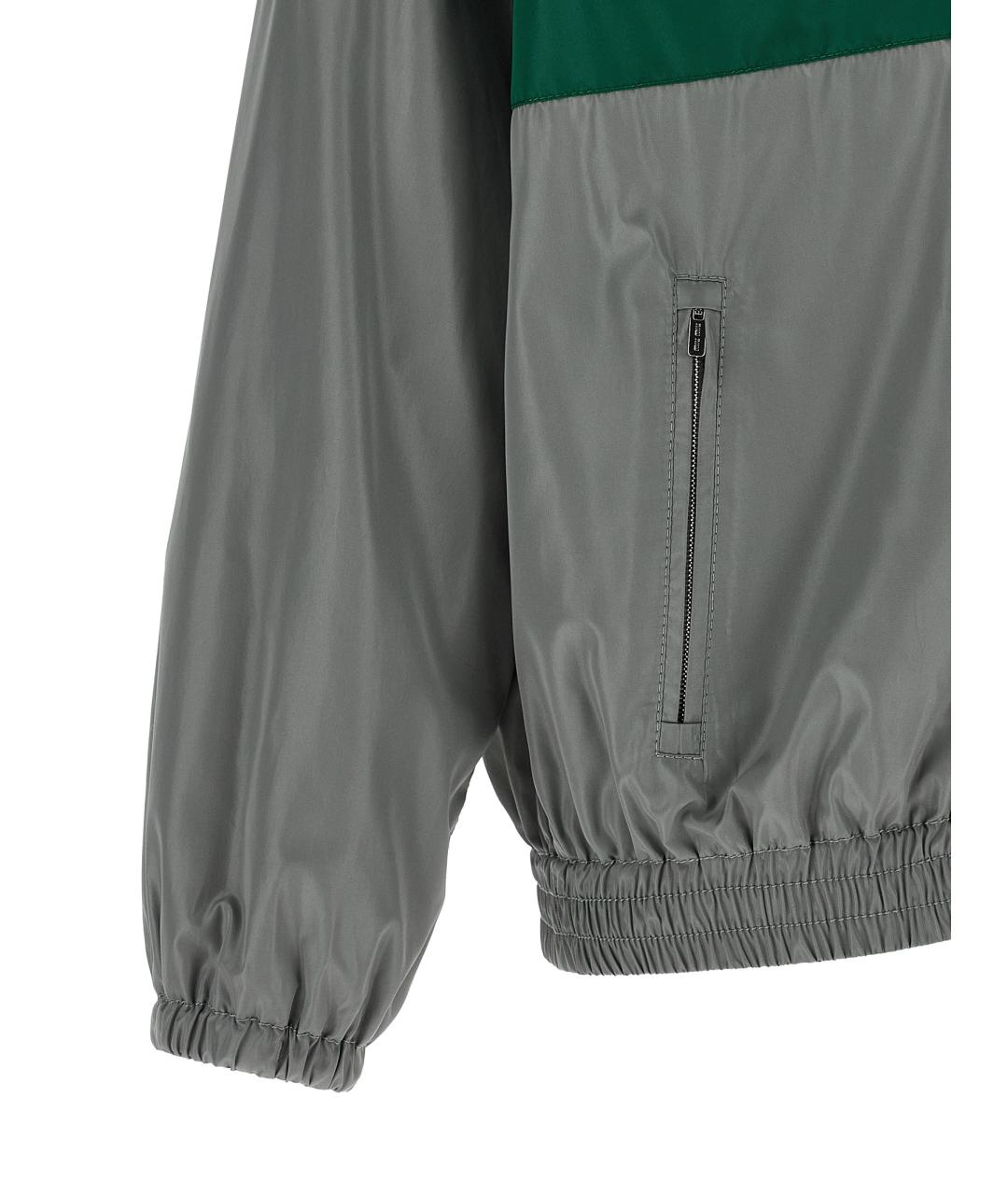 MIU MIU Серая полиэстеровая куртка, фото 4
