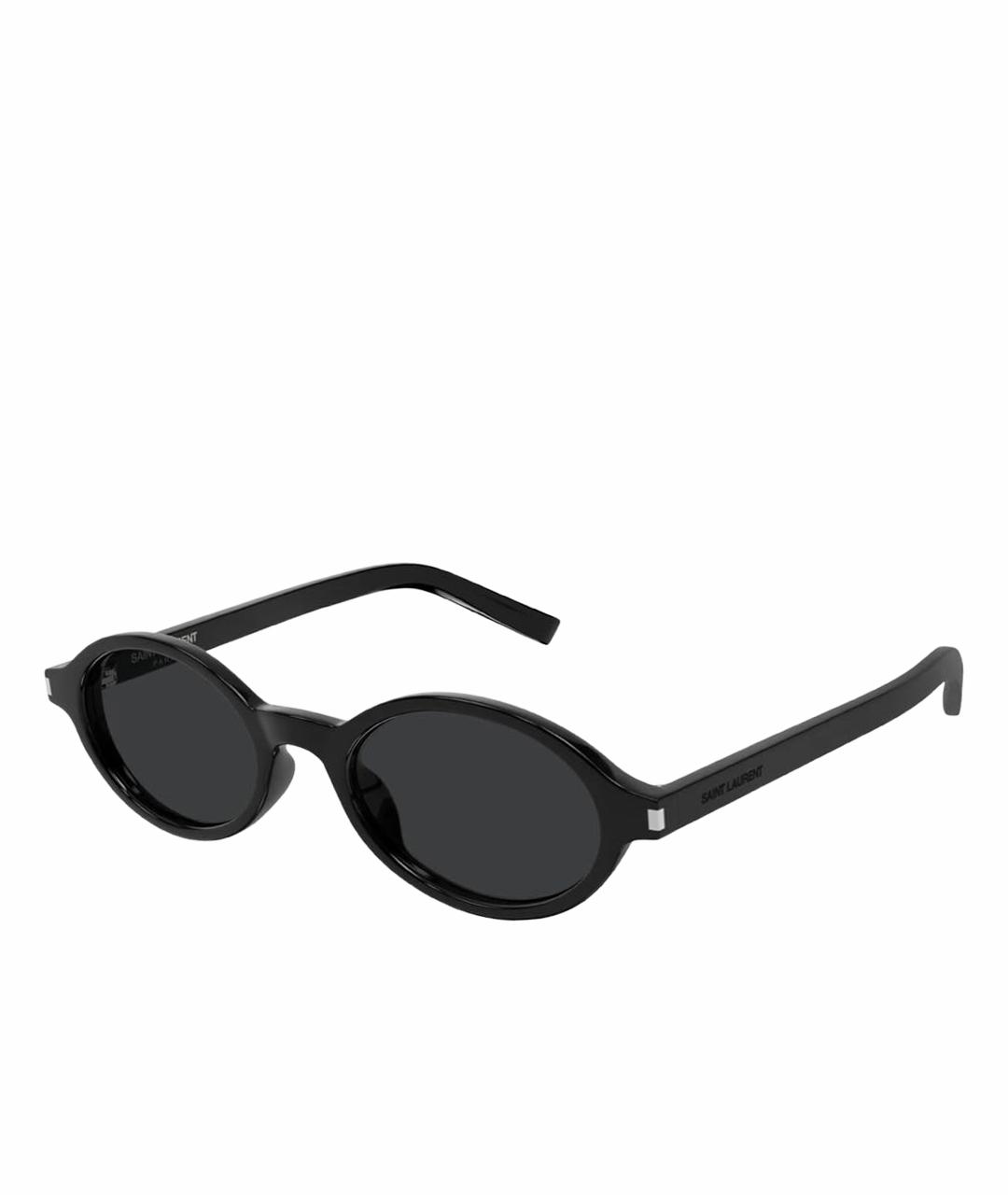 SAINT LAURENT Черные пластиковые солнцезащитные очки, фото 1