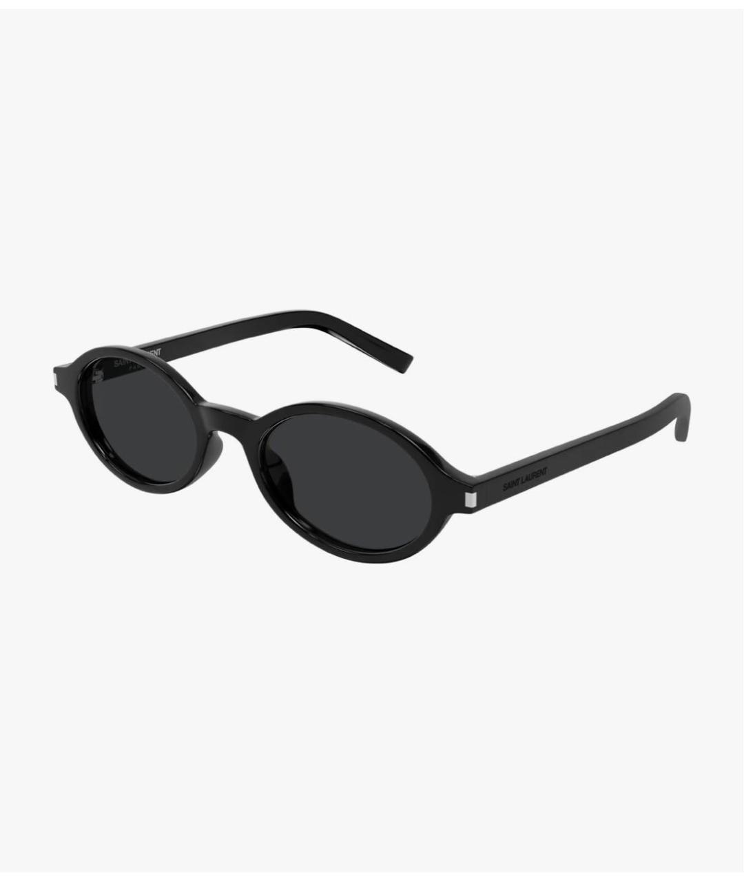 SAINT LAURENT Черные пластиковые солнцезащитные очки, фото 3