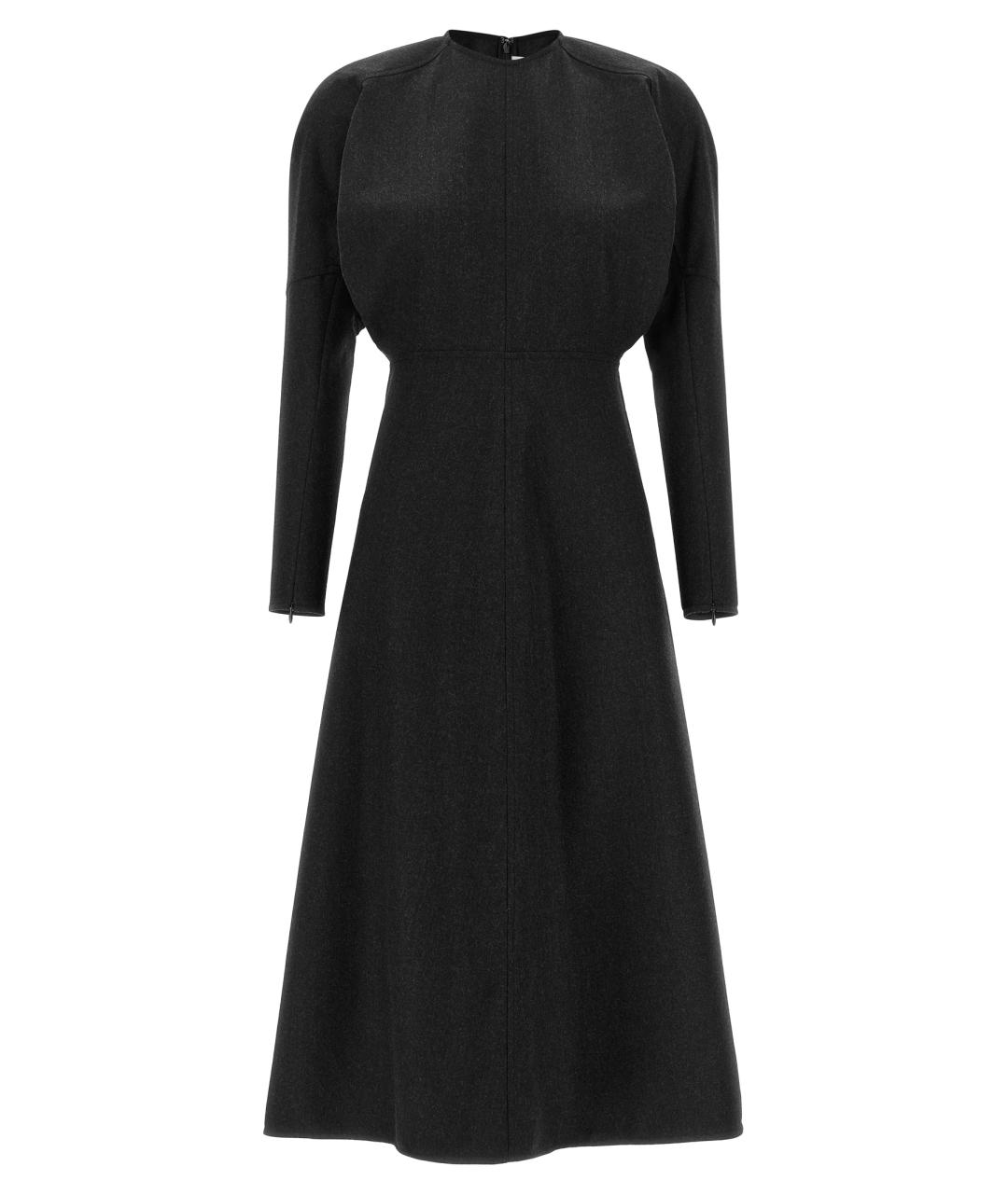 VICTORIA BECKHAM Серое шерстяное платье, фото 1