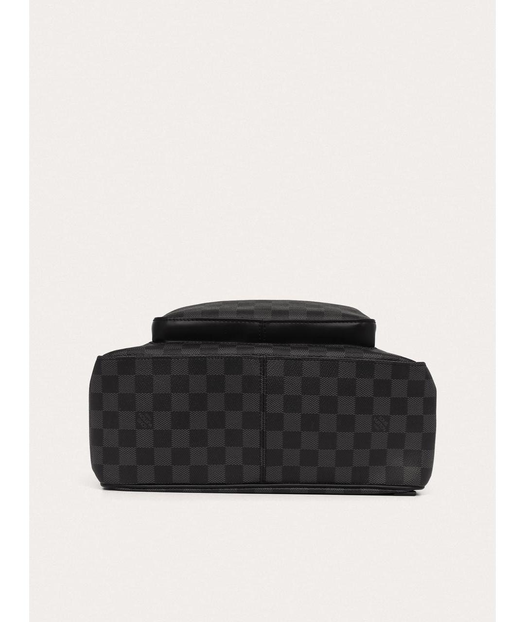 LOUIS VUITTON Черный кожаный рюкзак, фото 4