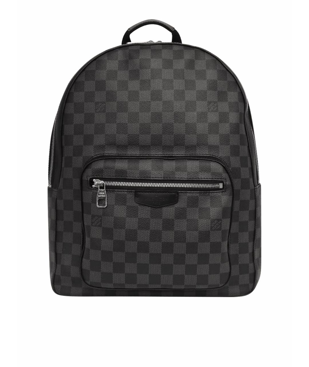 LOUIS VUITTON Черный кожаный рюкзак, фото 1