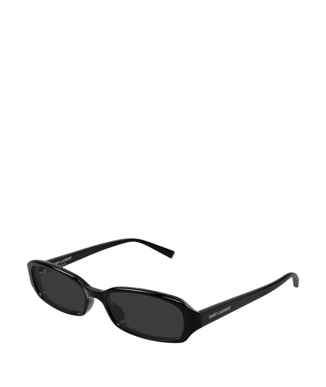 SAINT LAURENT Черные пластиковые солнцезащитные очки, фото 1