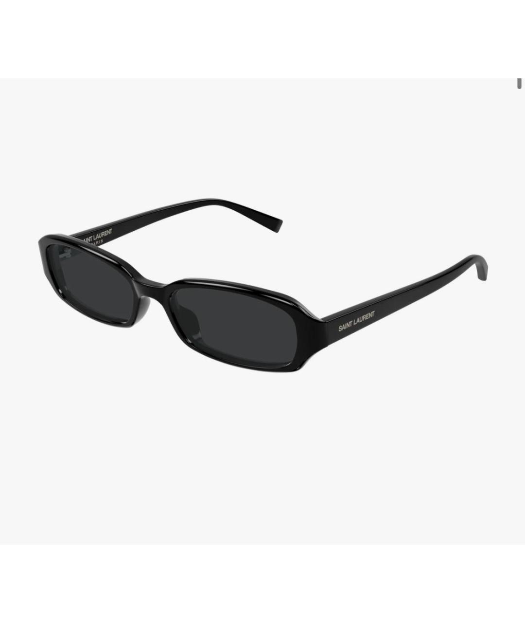 SAINT LAURENT Черные пластиковые солнцезащитные очки, фото 3