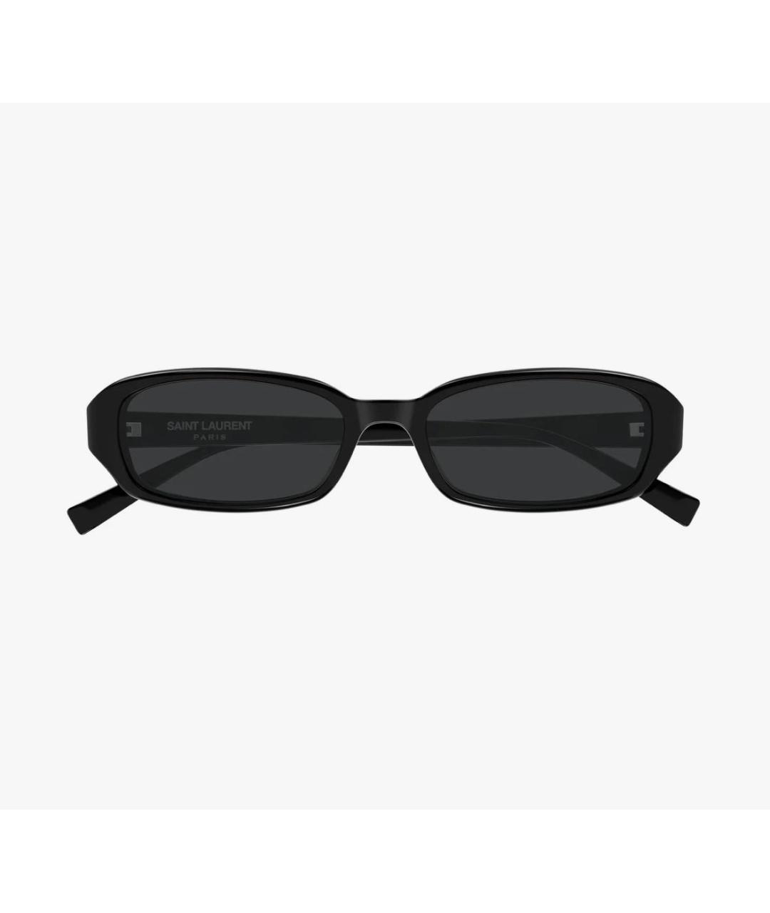 SAINT LAURENT Черные пластиковые солнцезащитные очки, фото 2