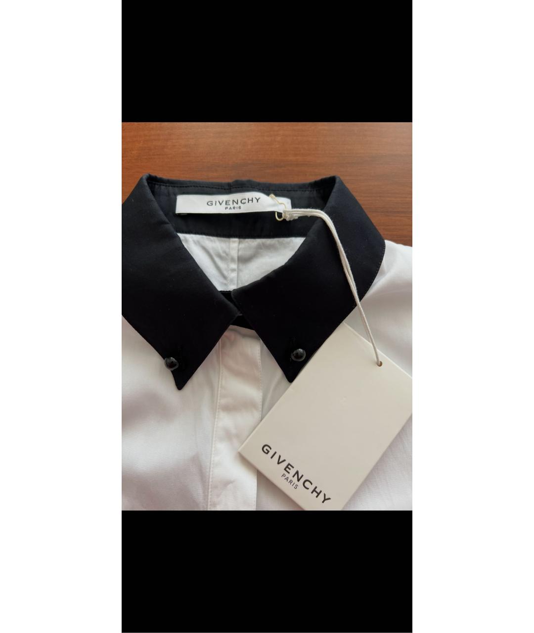 GIVENCHY Белая хлопковая рубашка, фото 5