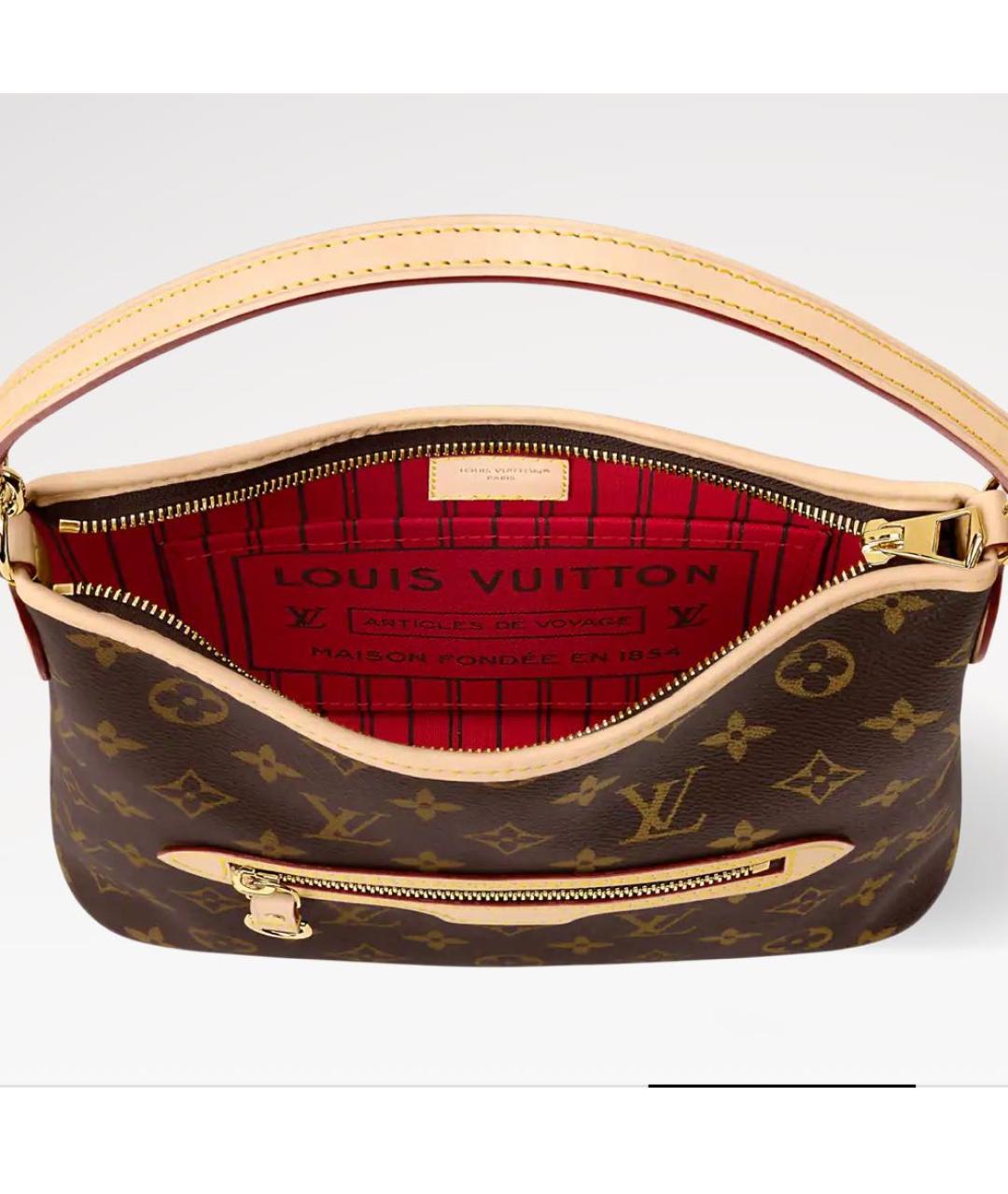 LOUIS VUITTON Коричневая сумка тоут, фото 3