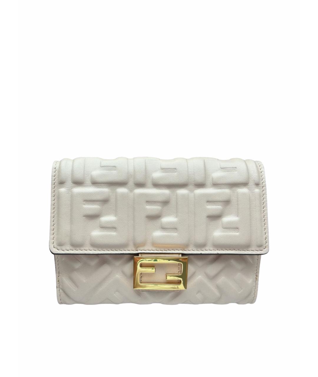 FENDI Розовый кожаный кошелек, фото 1