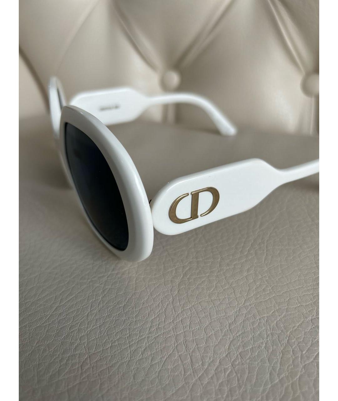 CHRISTIAN DIOR Белые солнцезащитные очки, фото 3