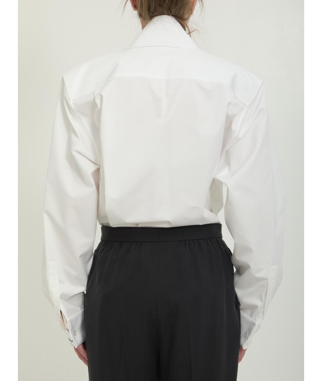SAINT LAURENT Белая хлопковая рубашка, фото 4