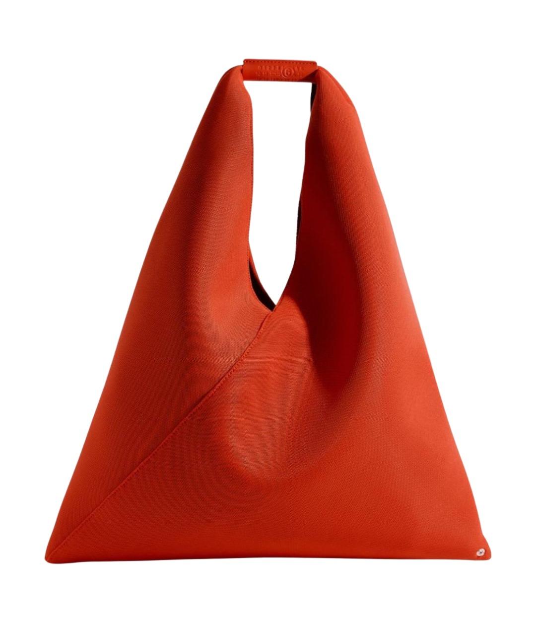 MM6 MAISON MARGIELA Оранжевая тканевая сумка через плечо, фото 1