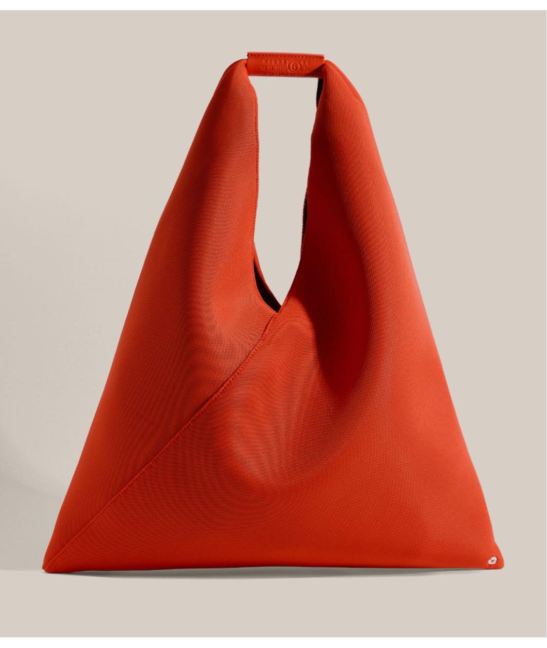 MM6 MAISON MARGIELA Оранжевая тканевая сумка через плечо, фото 6