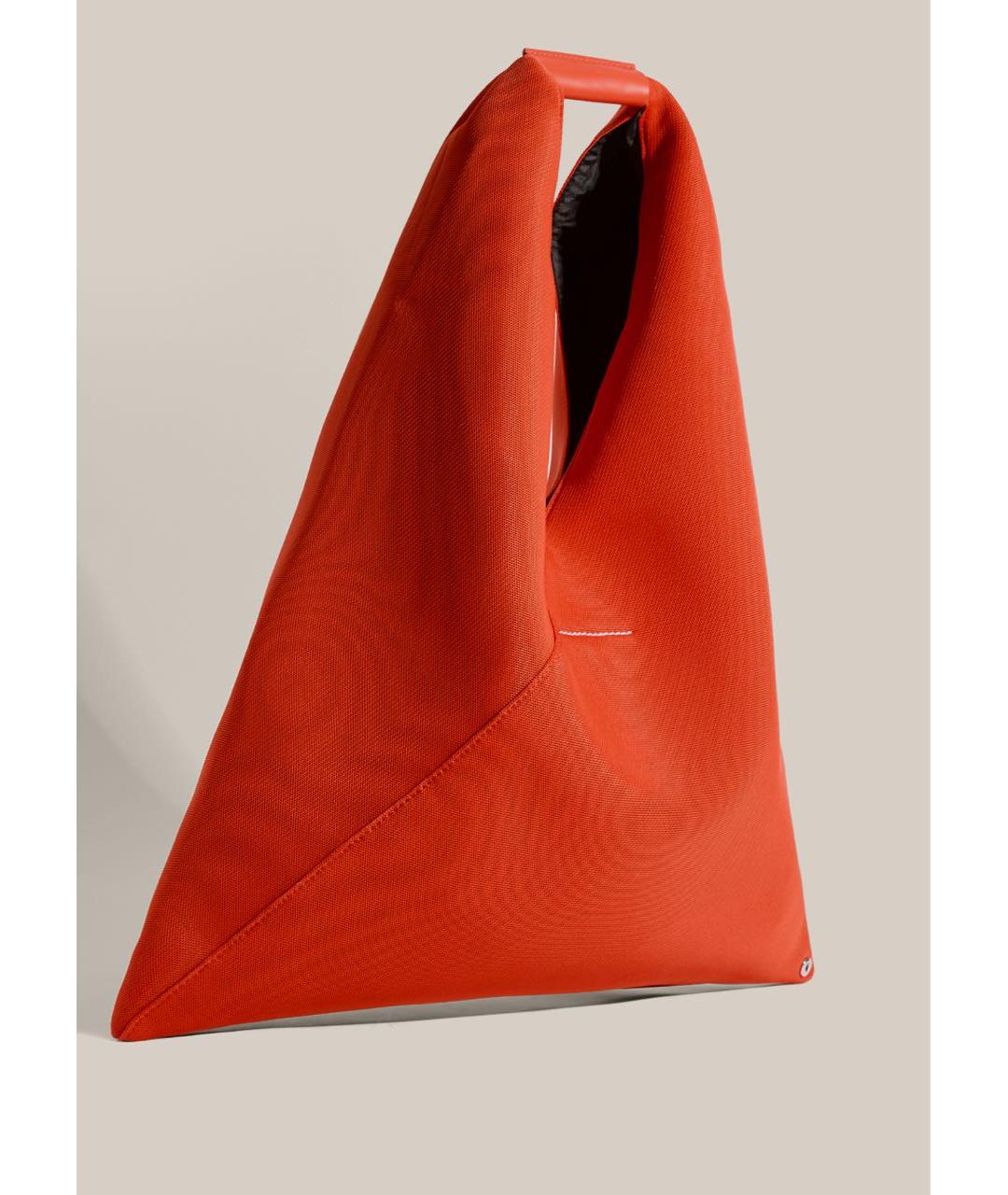 MM6 MAISON MARGIELA Оранжевая тканевая сумка через плечо, фото 2