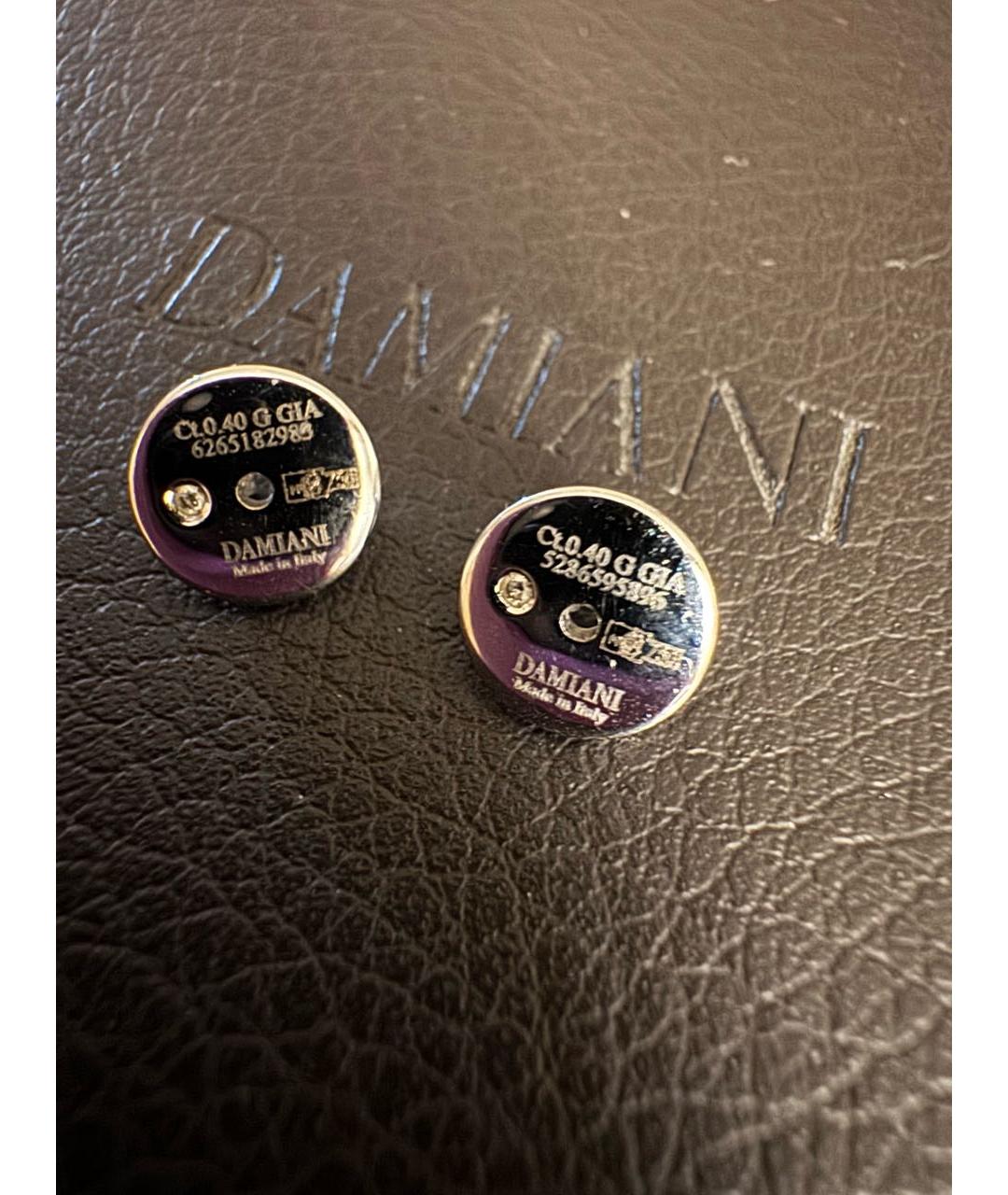 DAMIANI Белые серьги из белого золота, фото 5