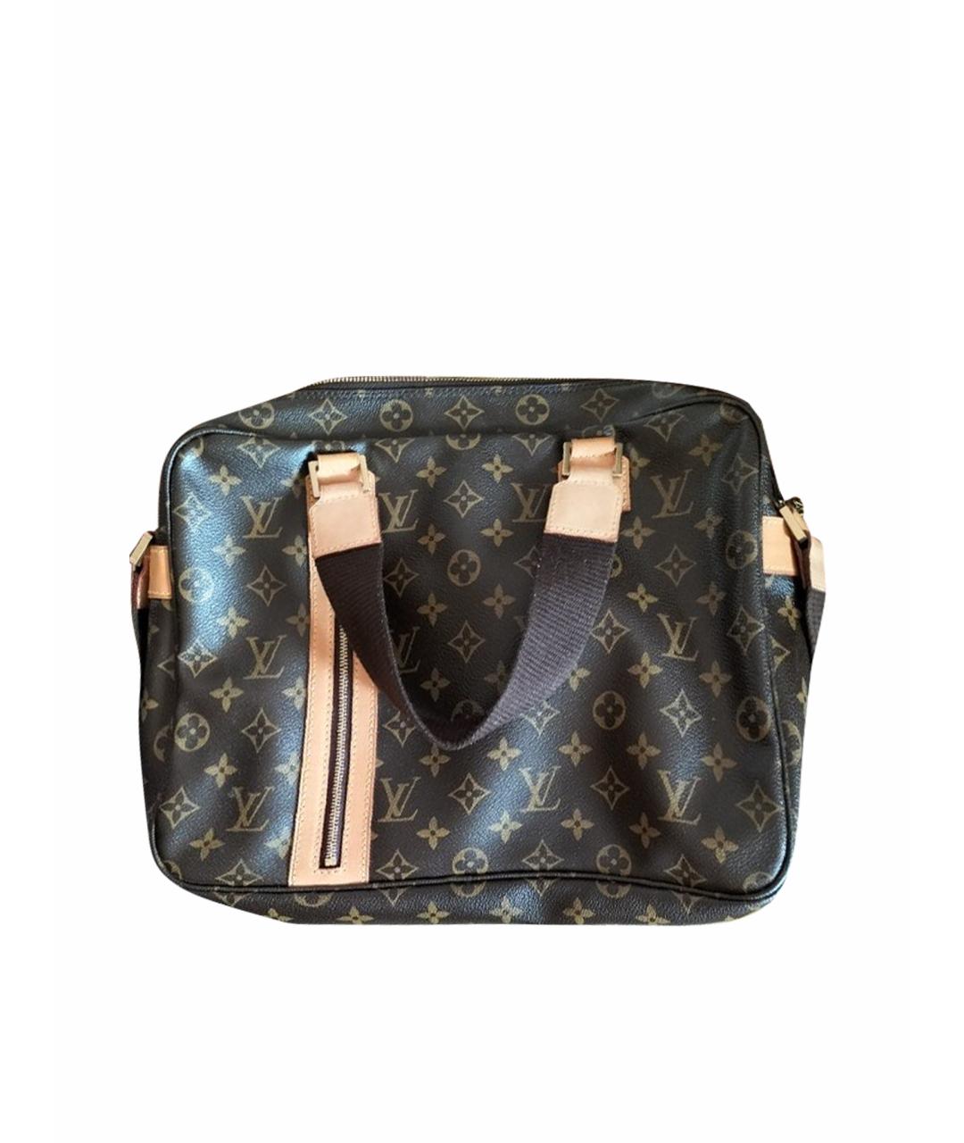 LOUIS VUITTON Коричневая кожаная сумка через плечо, фото 1