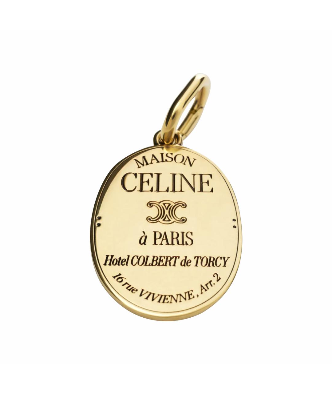 CELINE Золотая подвеска, фото 1