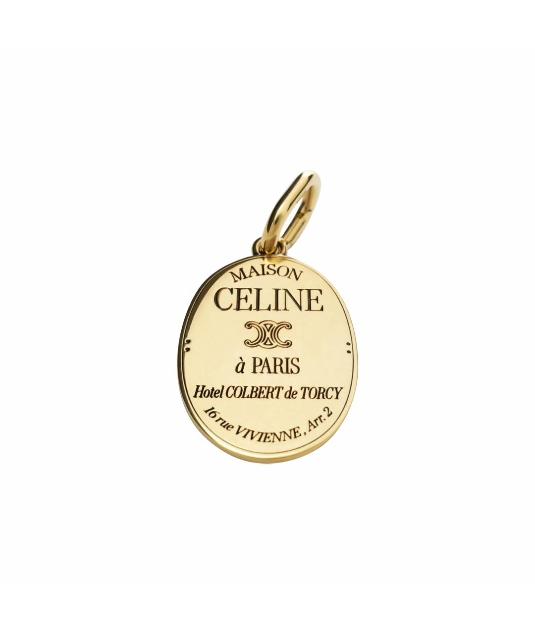 CELINE Золотая подвеска, фото 3