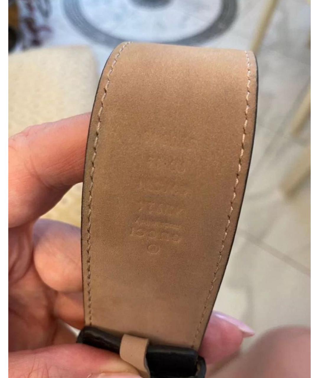 GUCCI Черный кожаный ремень, фото 2