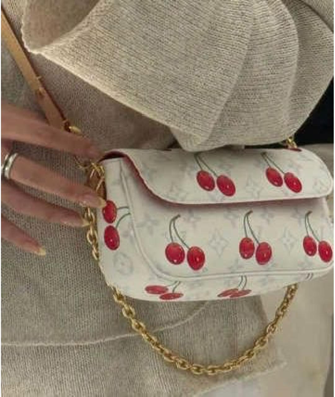 LOUIS VUITTON Белая сумка через плечо, фото 6