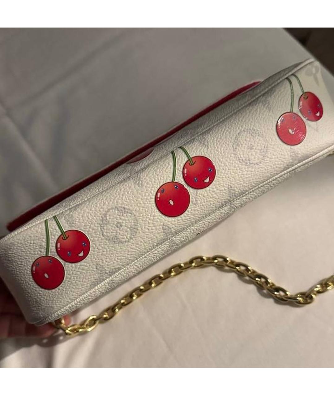 LOUIS VUITTON Белая сумка через плечо, фото 5