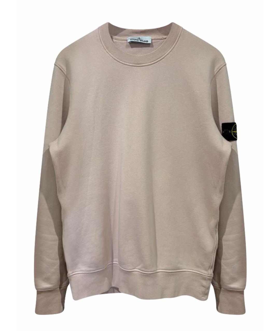 STONE ISLAND Розовый хлопковый джемпер / свитер, фото 1