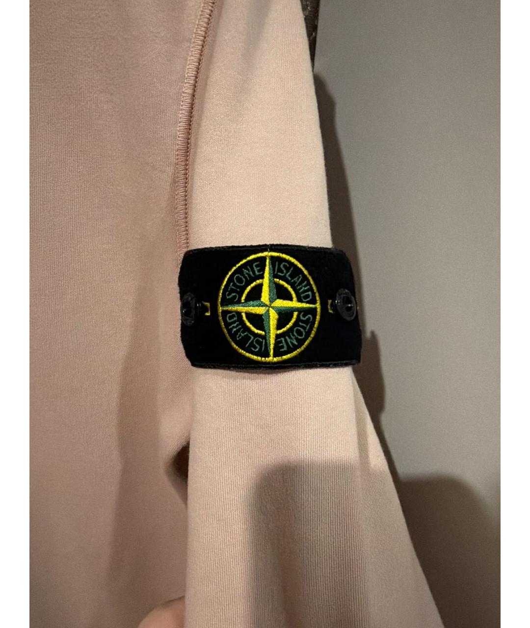 STONE ISLAND Розовый хлопковый джемпер / свитер, фото 4