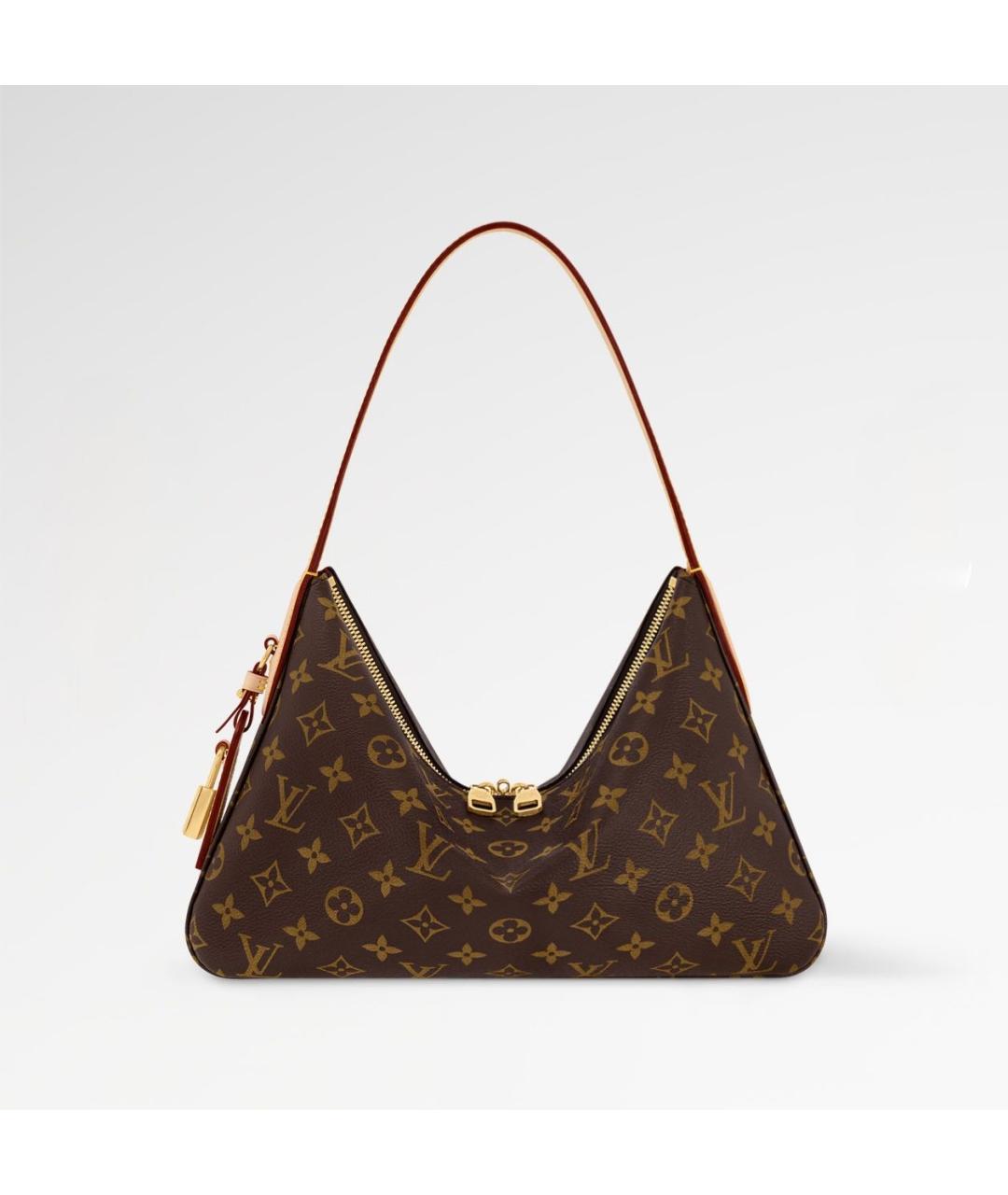 LOUIS VUITTON Коричневая сумка с короткими ручками, фото 9