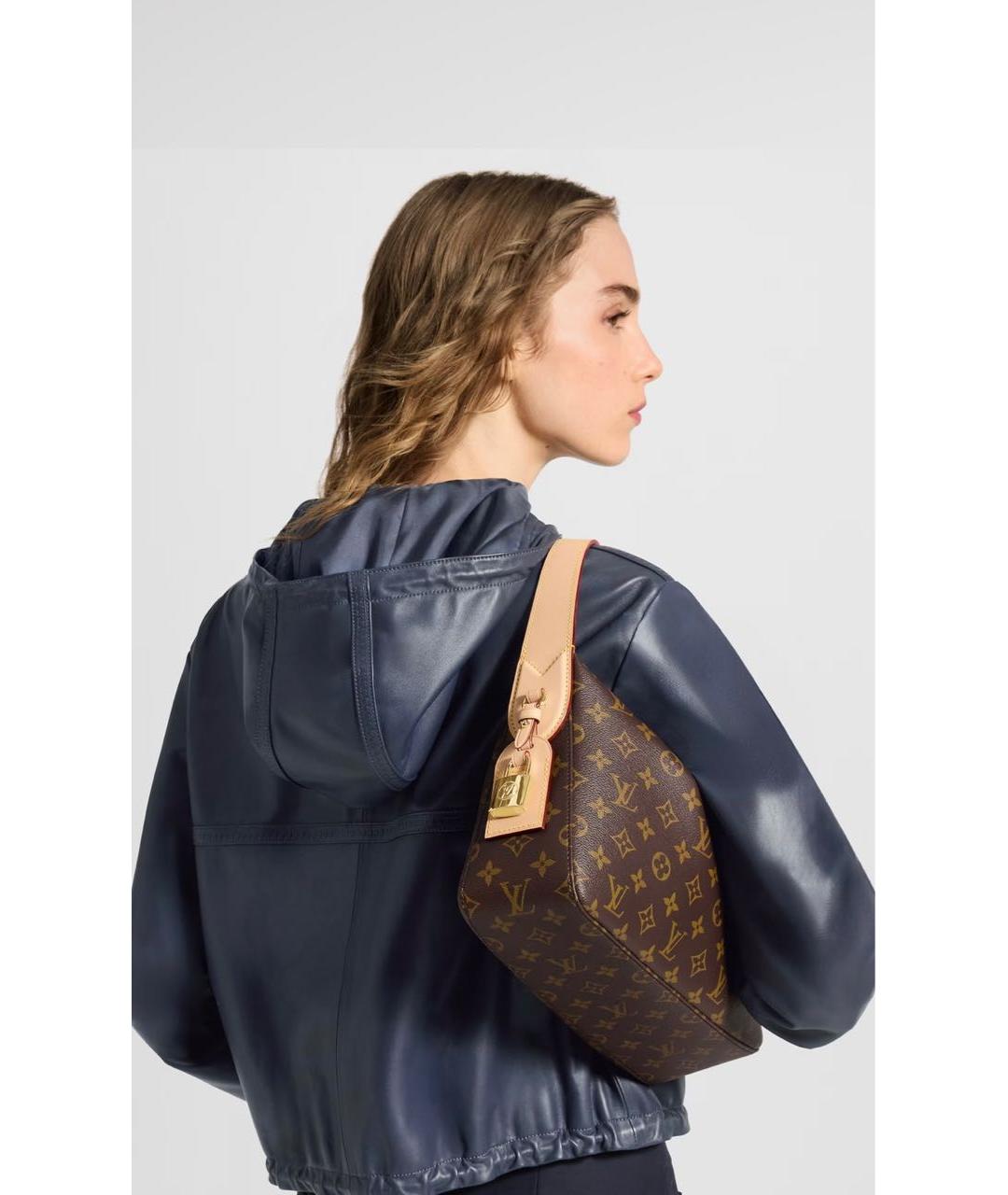 LOUIS VUITTON Коричневая сумка с короткими ручками, фото 6