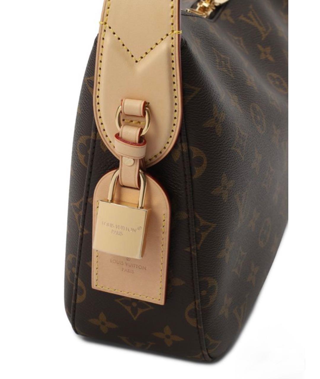 LOUIS VUITTON Коричневая сумка с короткими ручками, фото 8