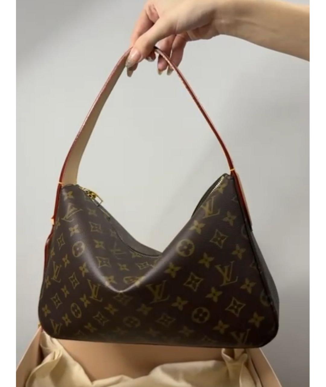 LOUIS VUITTON Коричневая сумка с короткими ручками, фото 2