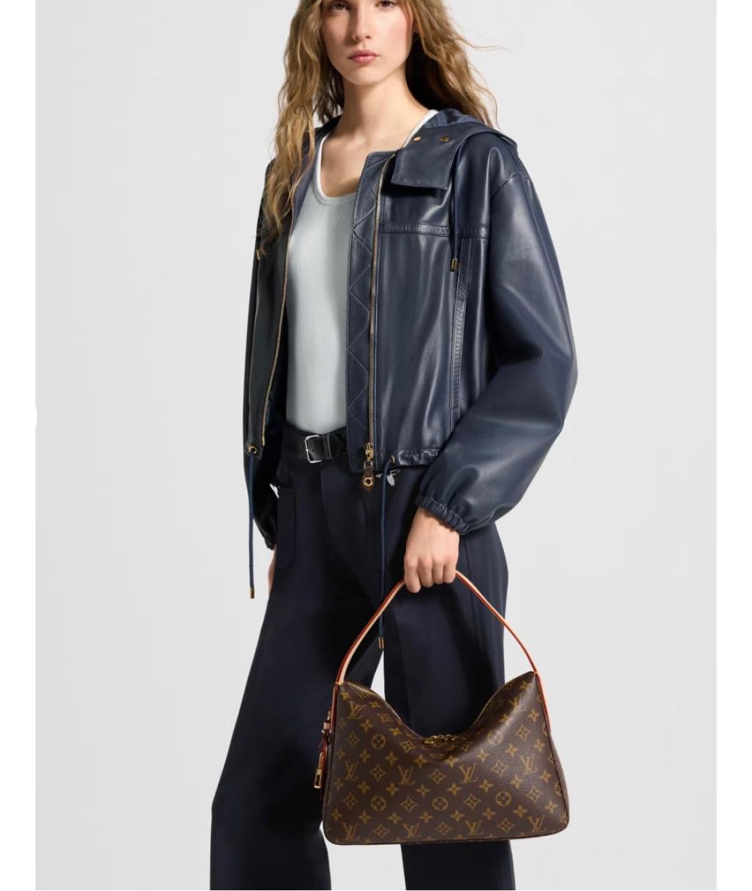 LOUIS VUITTON Коричневая сумка с короткими ручками, фото 4