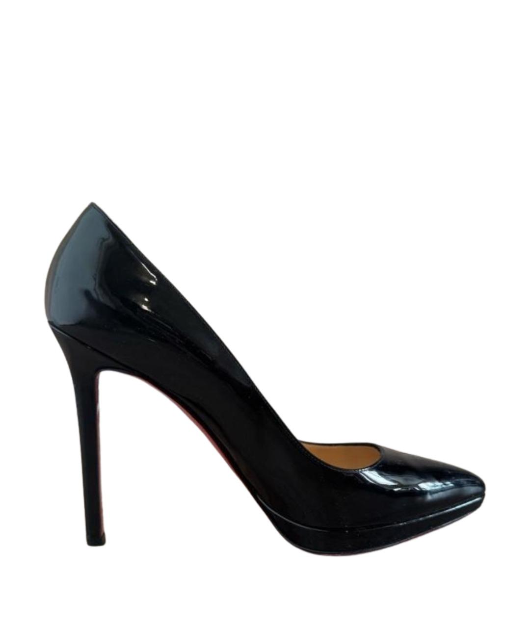CHRISTIAN LOUBOUTIN Черные туфли из лакированной кожи, фото 1