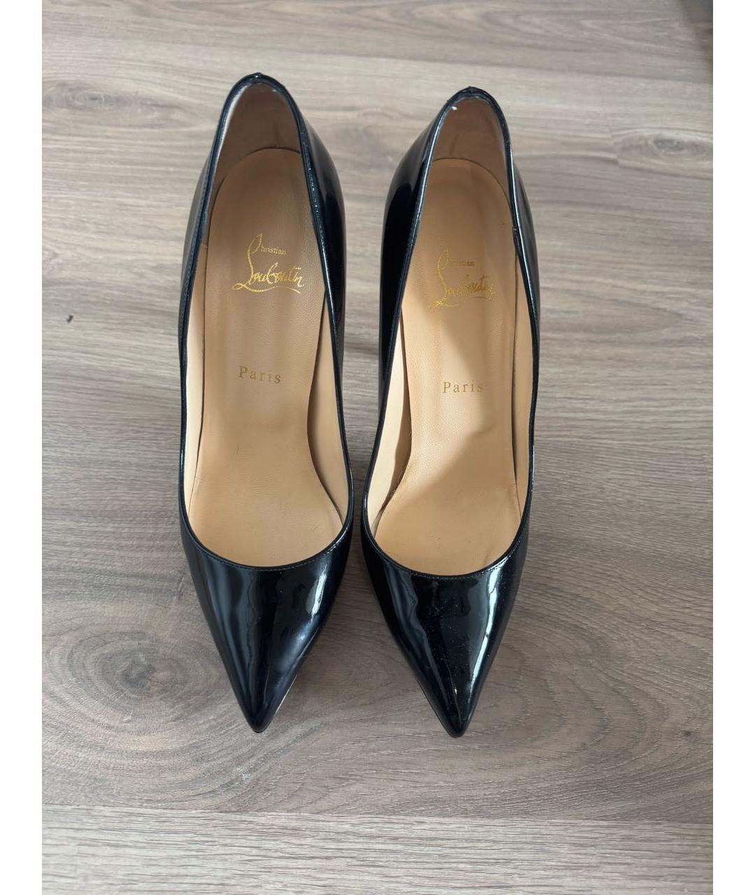 CHRISTIAN LOUBOUTIN Черные туфли из лакированной кожи, фото 2