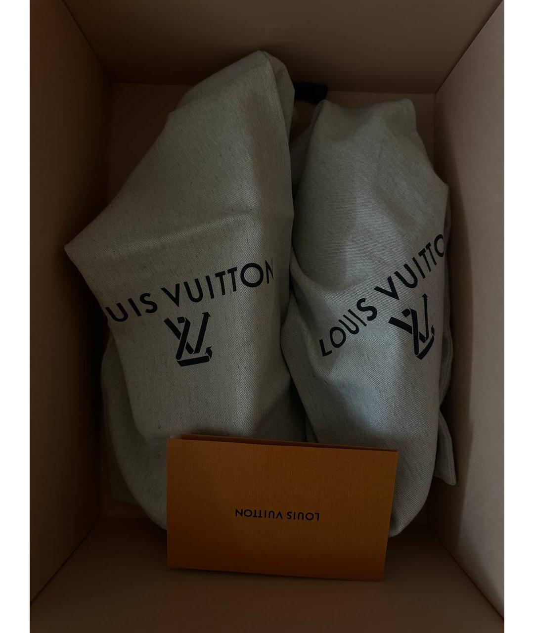LOUIS VUITTON Голубые текстильные кеды, фото 7