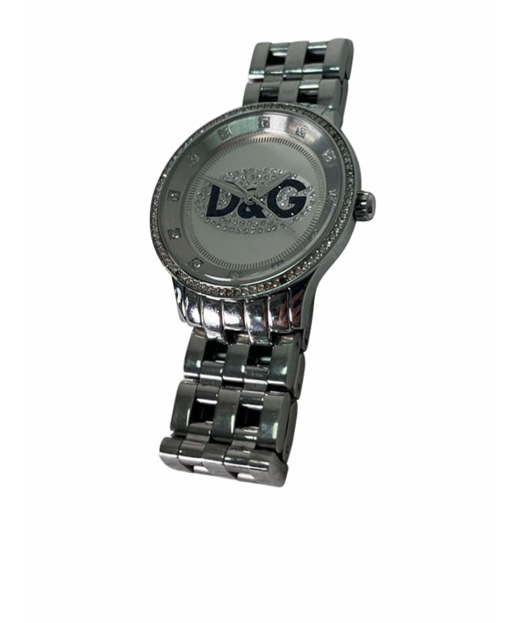 DOLCE&GABBANA Серебряные стальные часы, фото 1