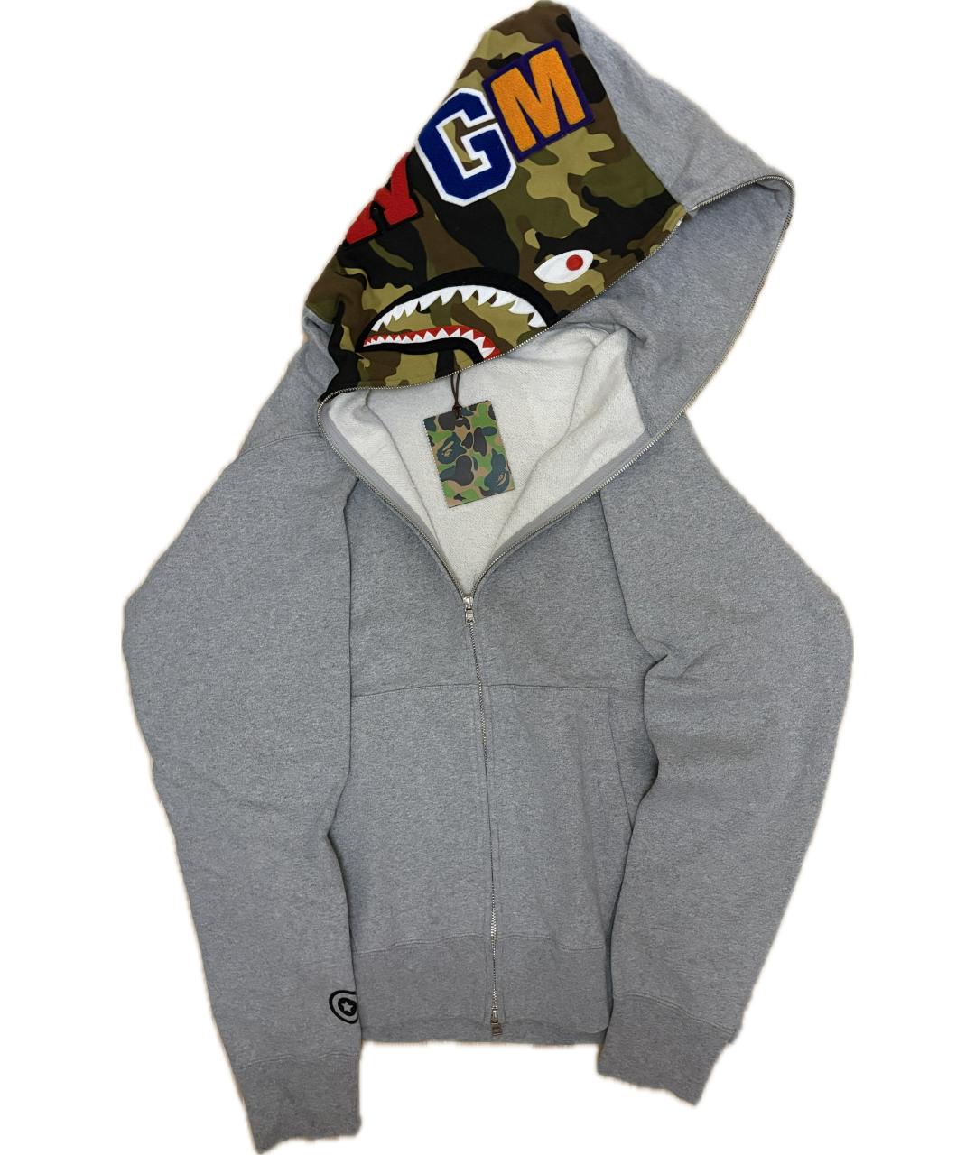 BAPE Серый хлопковый спортивный костюм, фото 1