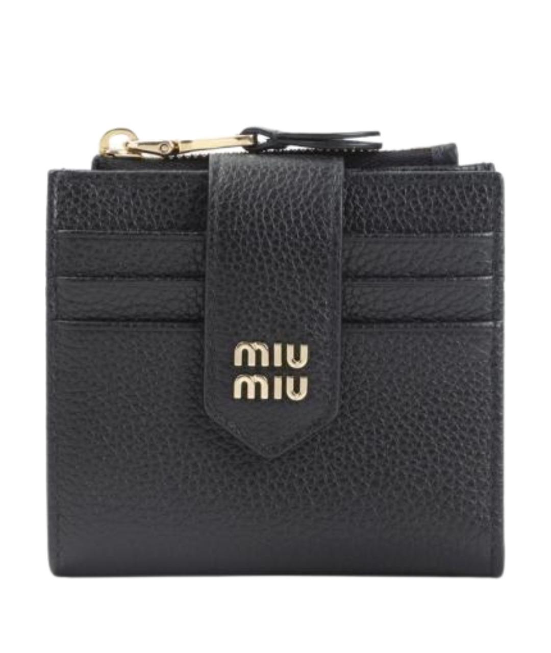 MIU MIU Черный кожаный кардхолдер, фото 1