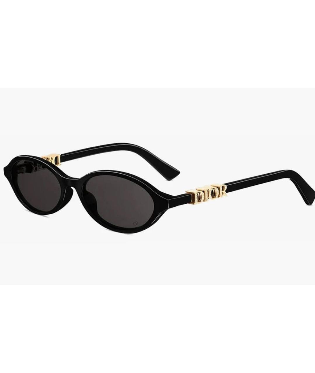 CHRISTIAN DIOR Черные пластиковые солнцезащитные очки, фото 1