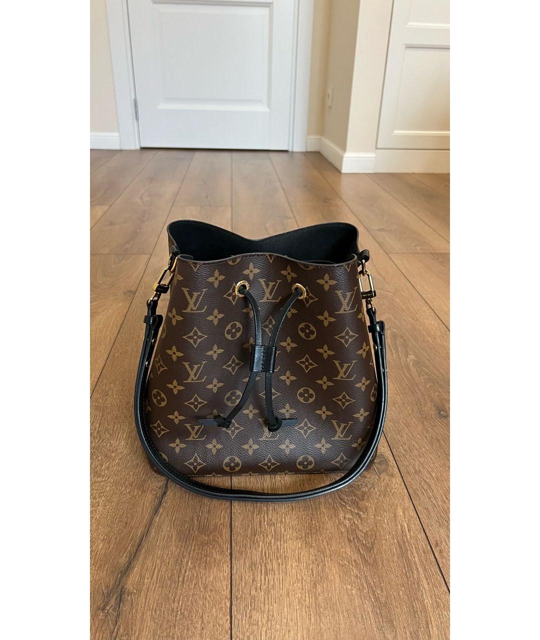 LOUIS VUITTON Коричневая сумка тоут, фото 9