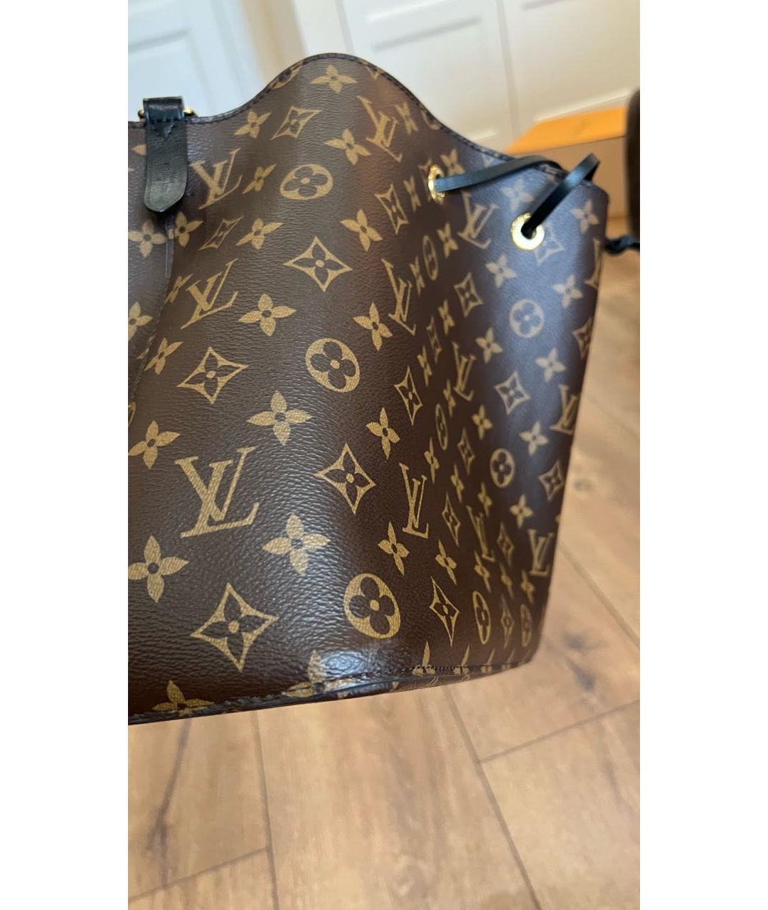 LOUIS VUITTON Коричневая сумка тоут, фото 7