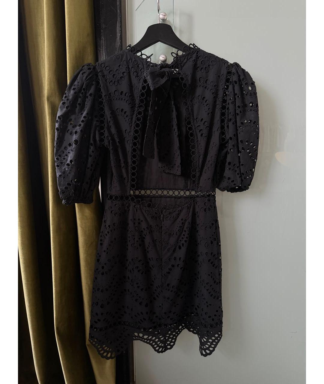 ZIMMERMANN Черное хлопковое коктейльное платье, фото 3