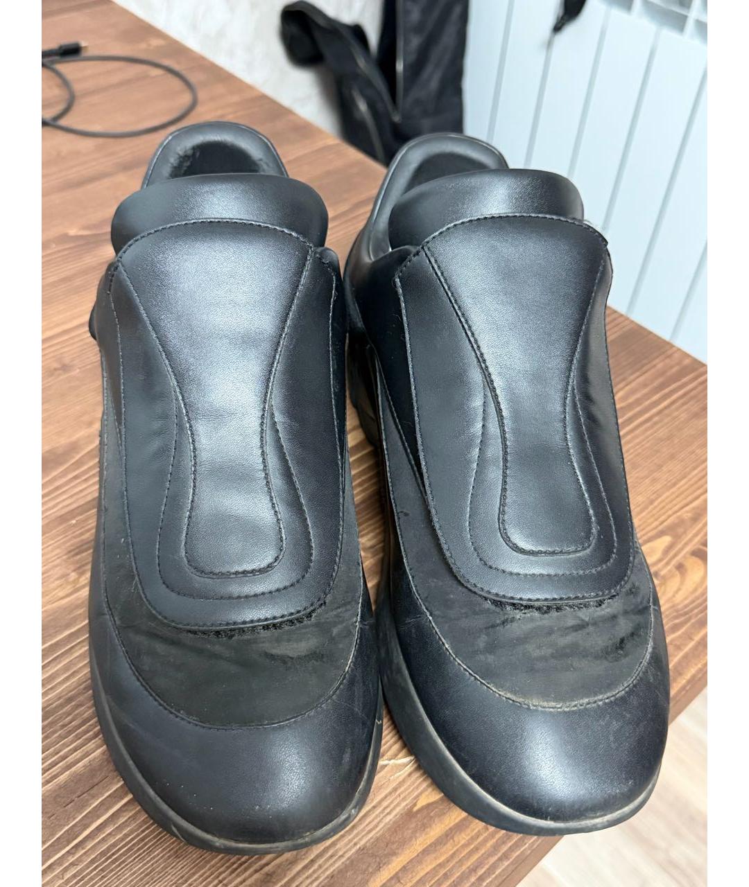 RAF SIMONS Черные низкие кроссовки / кеды, фото 2
