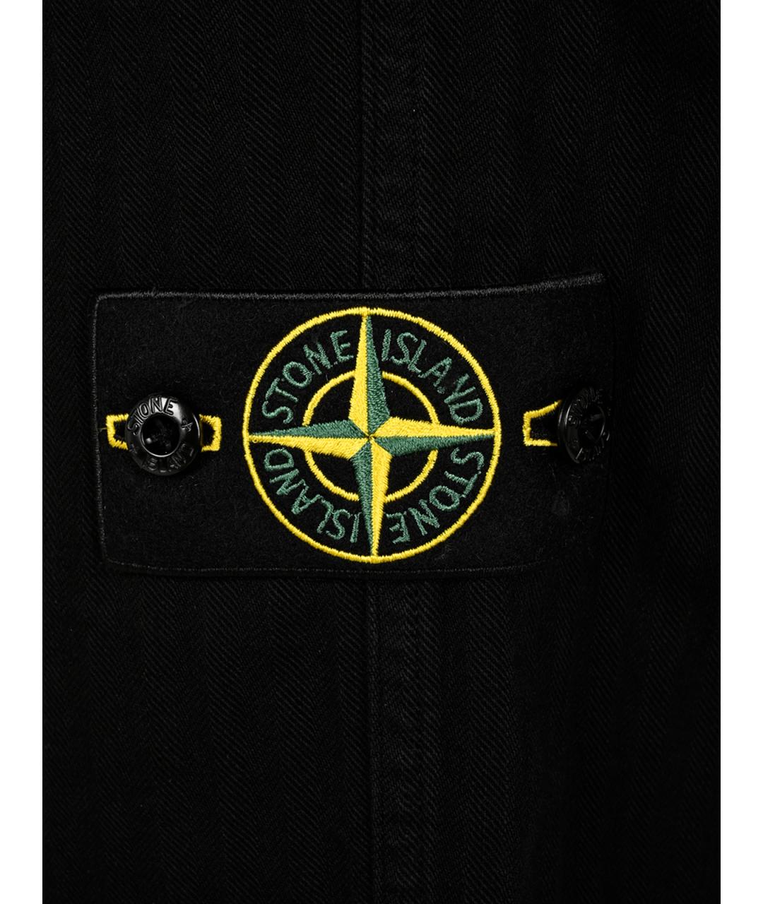 STONE ISLAND Черные хлопковые повседневные брюки, фото 5