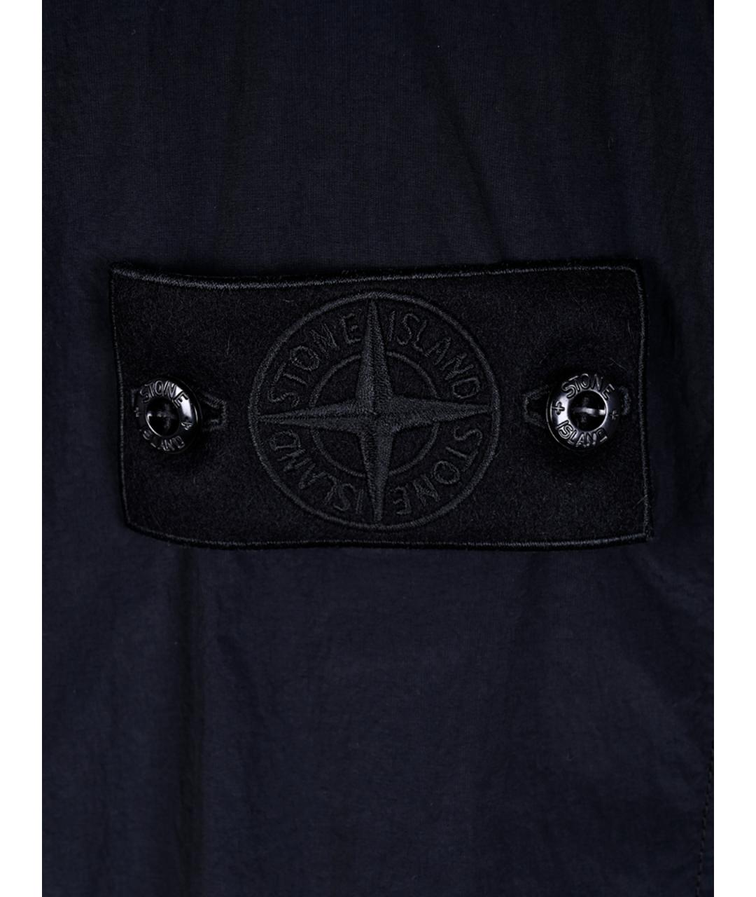 STONE ISLAND Черная кэжуал рубашка, фото 6