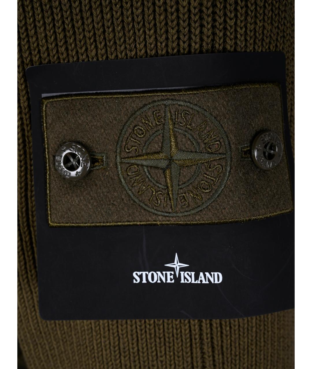 STONE ISLAND Хаки полиэстеровая куртка, фото 3