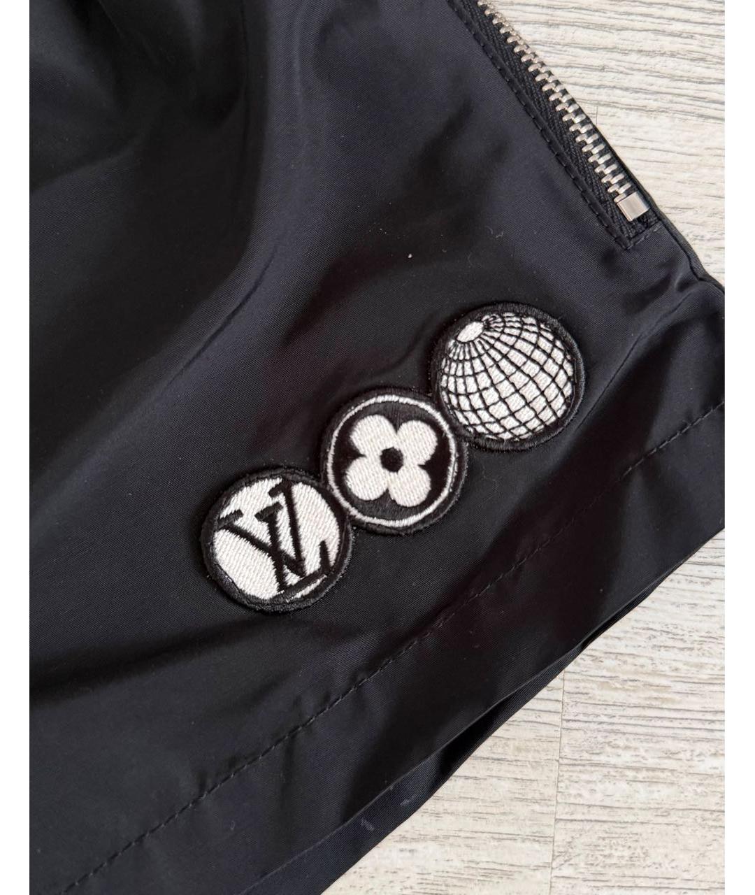 LOUIS VUITTON Черные синтетические спортивные брюки и шорты, фото 4