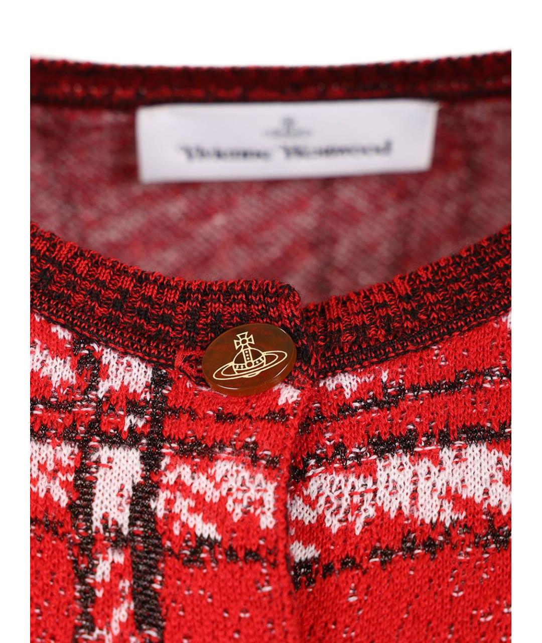 VIVIENNE WESTWOOD Красный шерстяной кардиган, фото 5