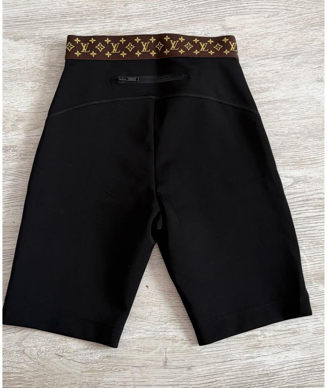 LOUIS VUITTON Черные синтетические спортивные брюки и шорты, фото 2