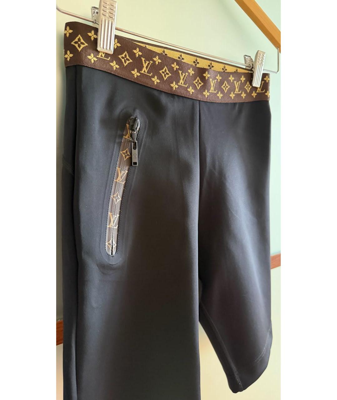 LOUIS VUITTON Черные синтетические спортивные брюки и шорты, фото 3
