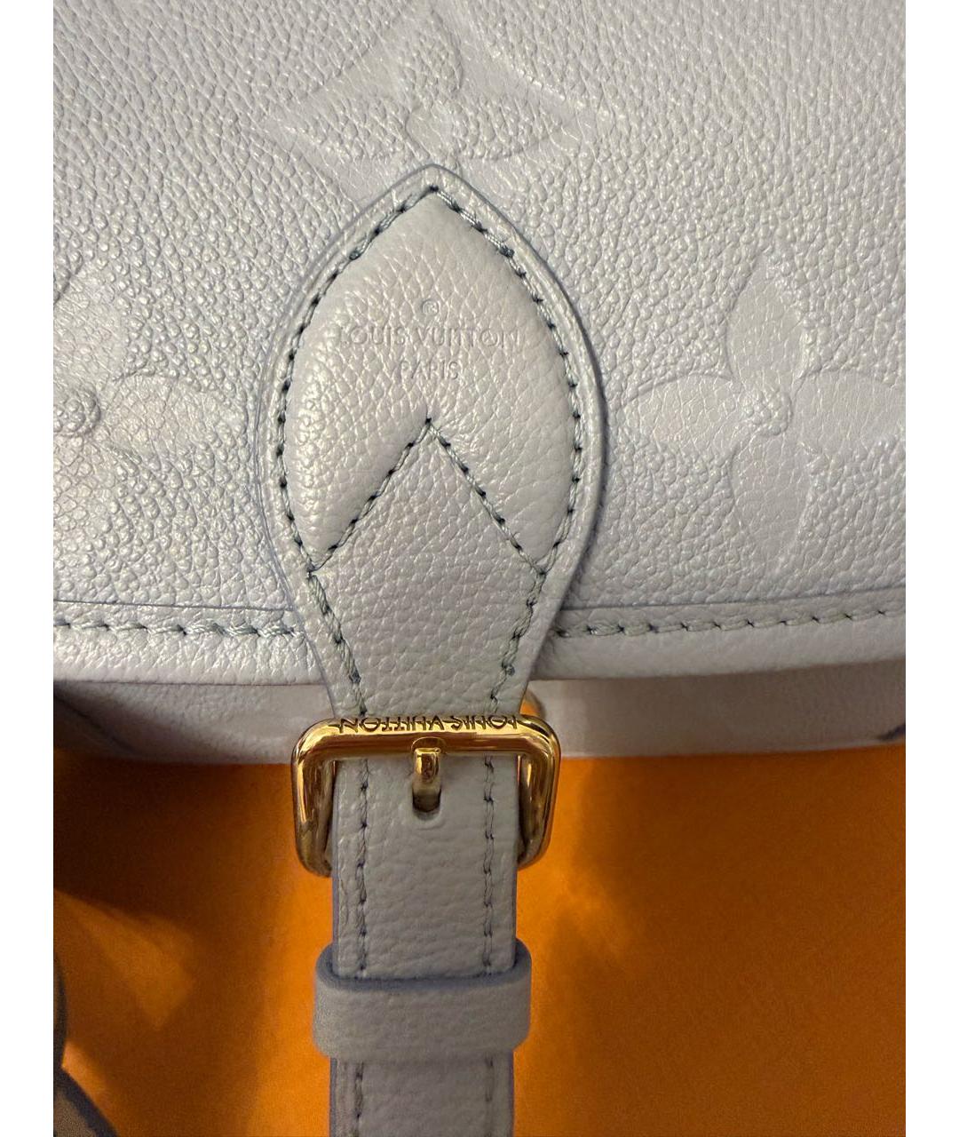 LOUIS VUITTON Голубая кожаная сумка через плечо, фото 7